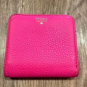 Fossil Emma Mini Multi Function Pink Leather  Wallet